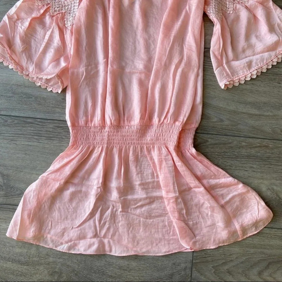 MWT Dance & Marvel Breezy Off Shoulder Babydoll Mini Dress - Picture 7 of 11